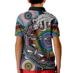 Sydney Pride Aboriginal Kid Polo Shirt Free To Be