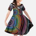 Sydney Pride Aboriginal Kid Short Sleeve Dress Free To Be