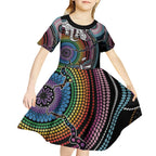 Sydney Pride Aboriginal Kid Short Sleeve Dress Free To Be