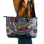 Sydney Pride Aboriginal Leather Tote Bag Free To Be