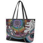 Sydney Pride Aboriginal Leather Tote Bag Free To Be