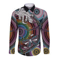 Sydney Pride Aboriginal Long Sleeve Button Shirt Free To Be