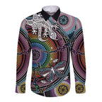 Sydney Pride Aboriginal Long Sleeve Button Shirt Free To Be