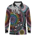 Sydney Pride Aboriginal Long Sleeve Polo Shirt Free To Be