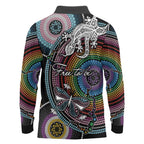 Sydney Pride Aboriginal Long Sleeve Polo Shirt Free To Be