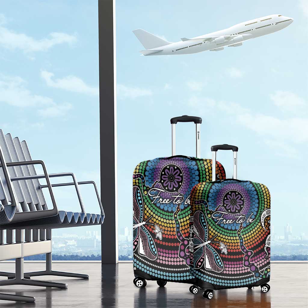 Sydney Pride Aboriginal Luggage Cover Free To Be