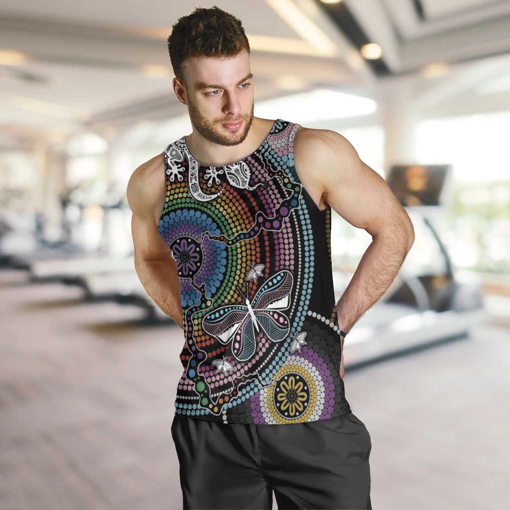 Sydney Pride Aboriginal Men Tank Top Free To Be
