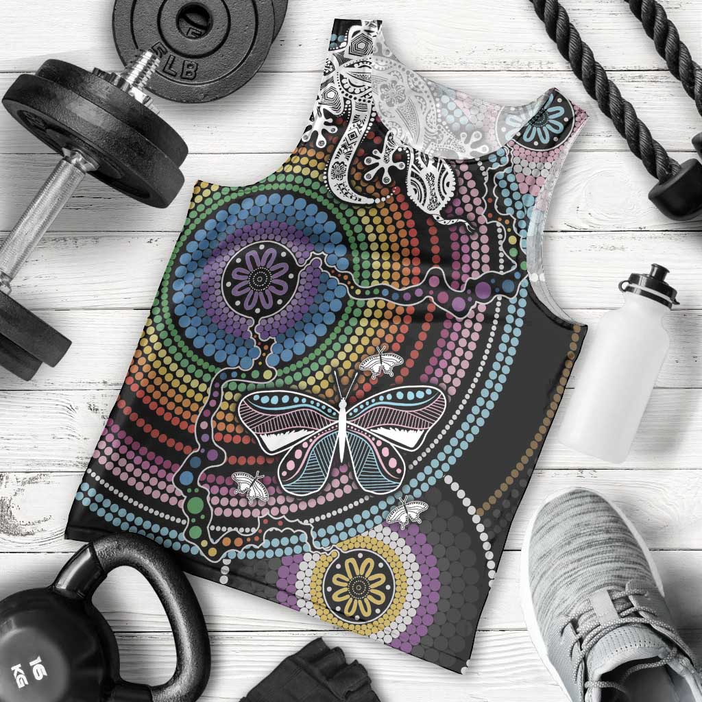 Sydney Pride Aboriginal Men Tank Top Free To Be