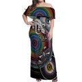 Sydney Pride Aboriginal Off Shoulder Maxi Dress Free To Be