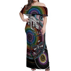 Sydney Pride Aboriginal Off Shoulder Maxi Dress Free To Be