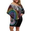 Sydney Pride Aboriginal Off Shoulder Short Dress Free To Be