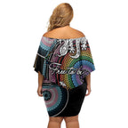Sydney Pride Aboriginal Off Shoulder Short Dress Free To Be
