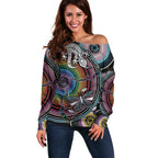 Sydney Pride Aboriginal Off Shoulder Sweater Free To Be