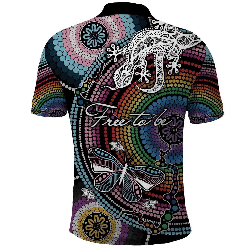 Sydney Pride Aboriginal Polo Shirt Free To Be