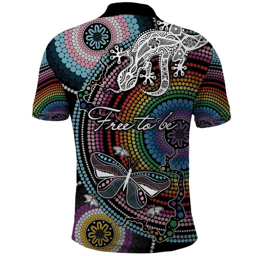 Sydney Pride Aboriginal Polo Shirt Free To Be