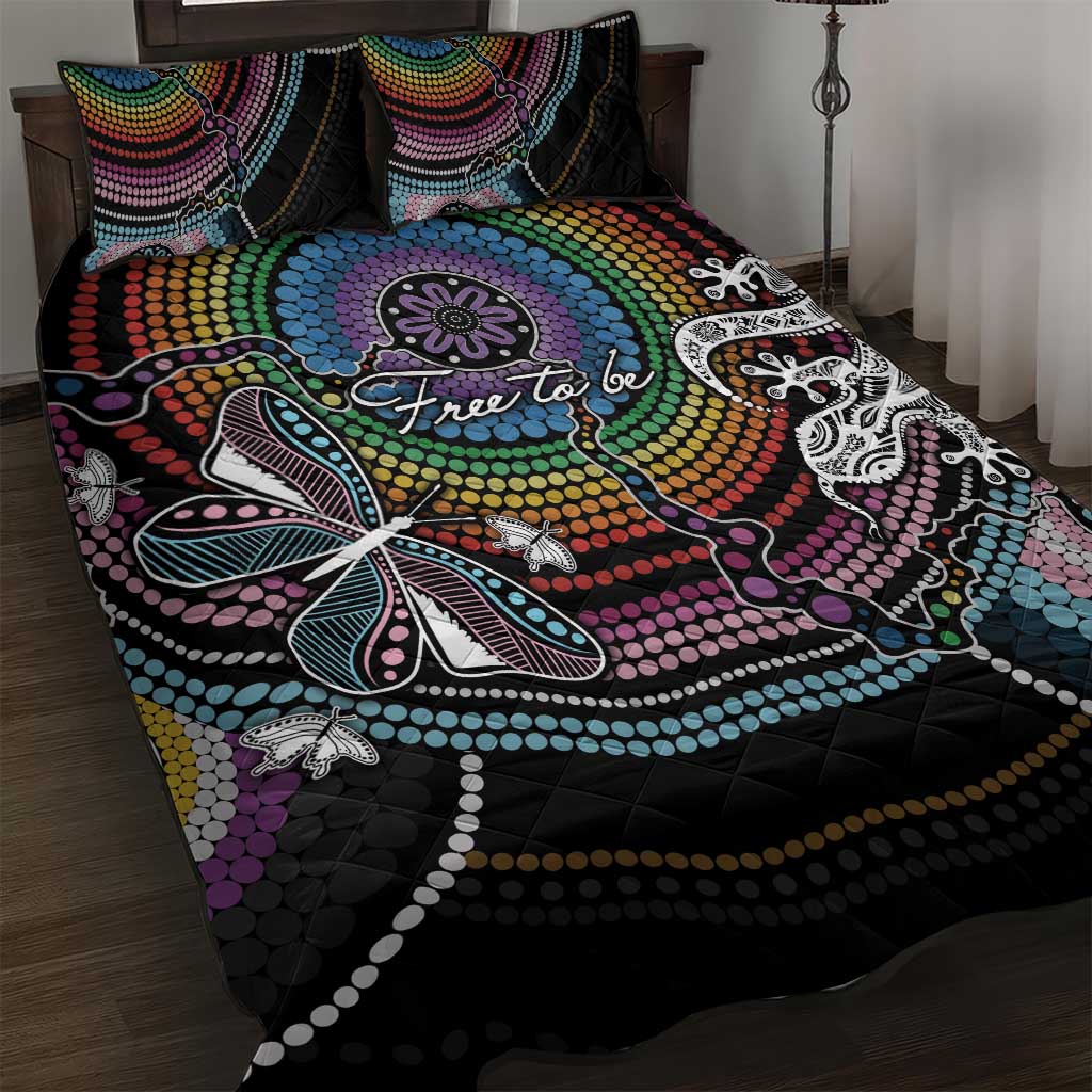 Sydney Pride Aboriginal Quilt Bed Set Free To Be