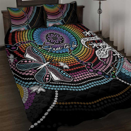 Sydney Pride Aboriginal Quilt Bed Set Free To Be