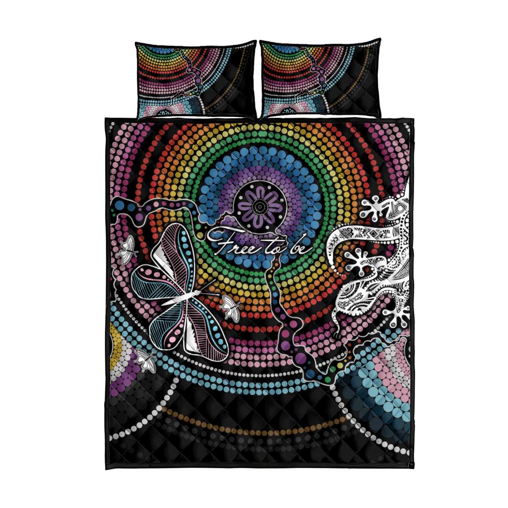 Sydney Pride Aboriginal Quilt Bed Set Free To Be