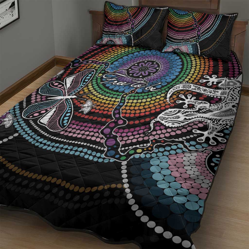 Sydney Pride Aboriginal Quilt Bed Set Free To Be