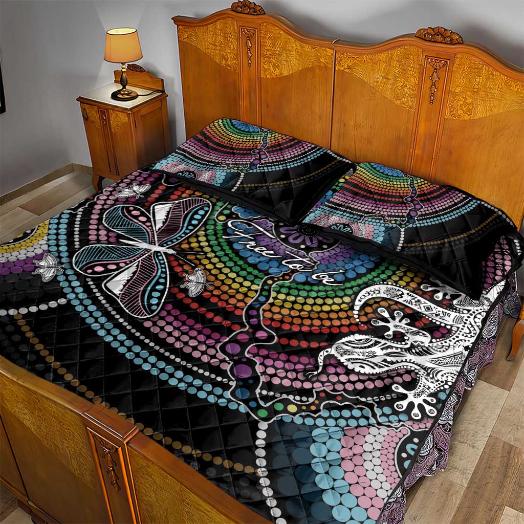 Sydney Pride Aboriginal Quilt Bed Set Free To Be