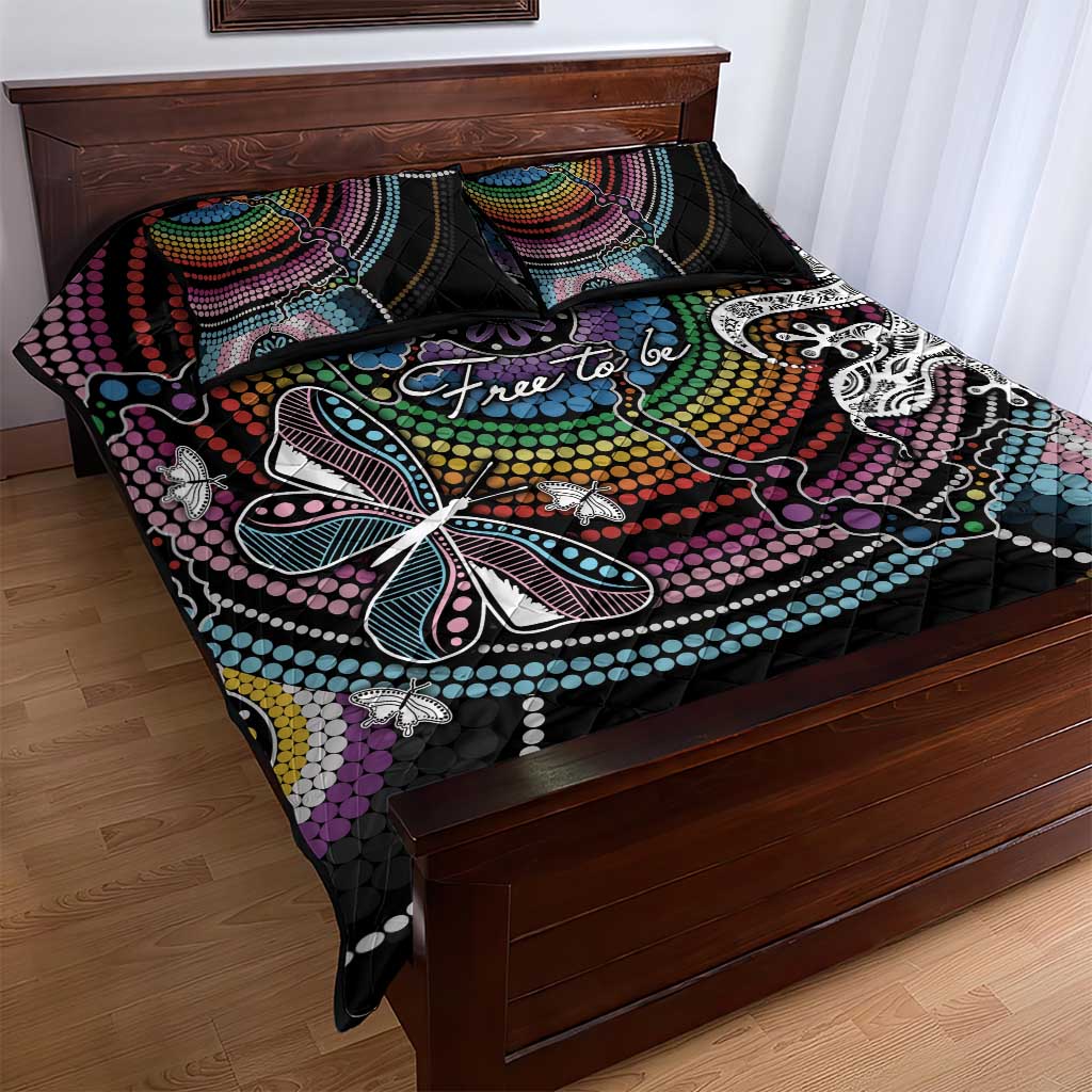 Sydney Pride Aboriginal Quilt Bed Set Free To Be