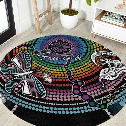 Sydney Pride Aboriginal Round Carpet Free To Be