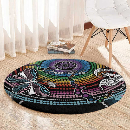 Sydney Pride Aboriginal Round Carpet Free To Be