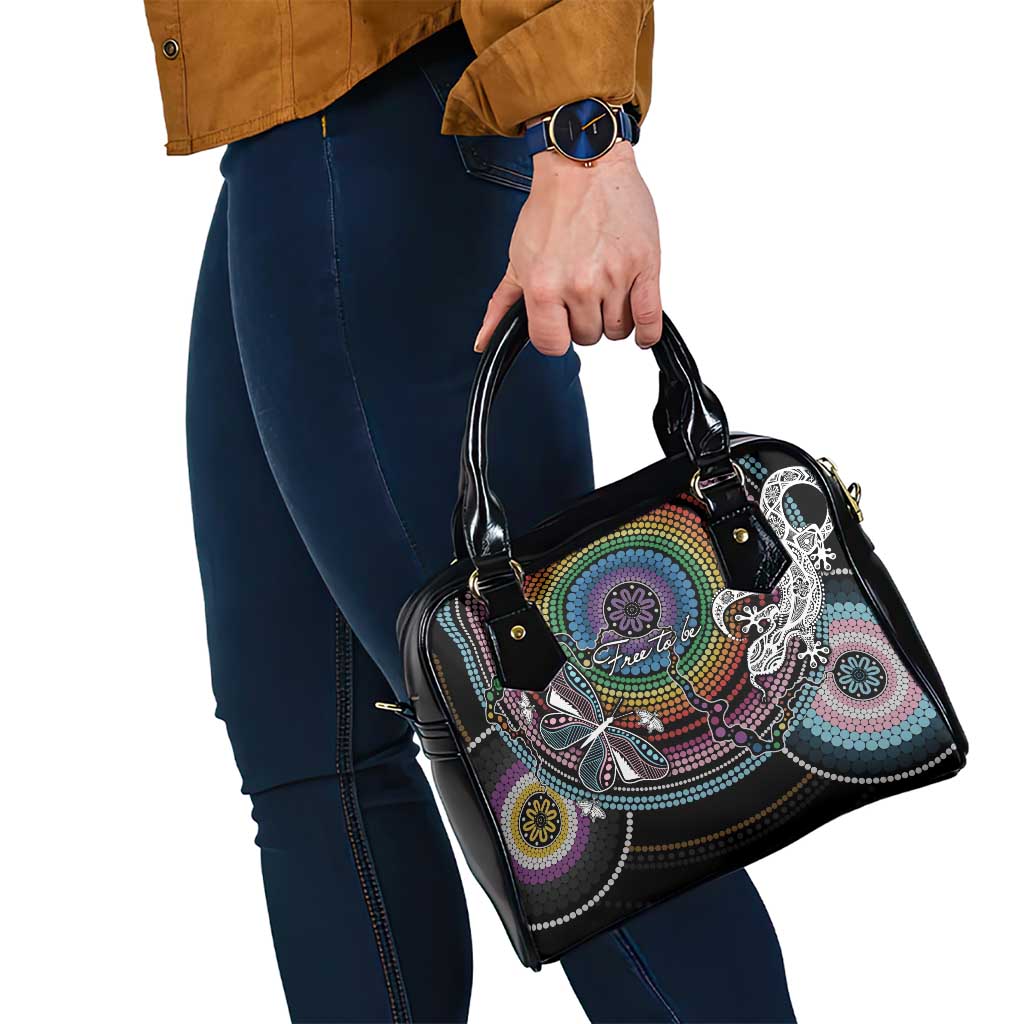Sydney Pride Aboriginal Shoulder Handbag Free To Be