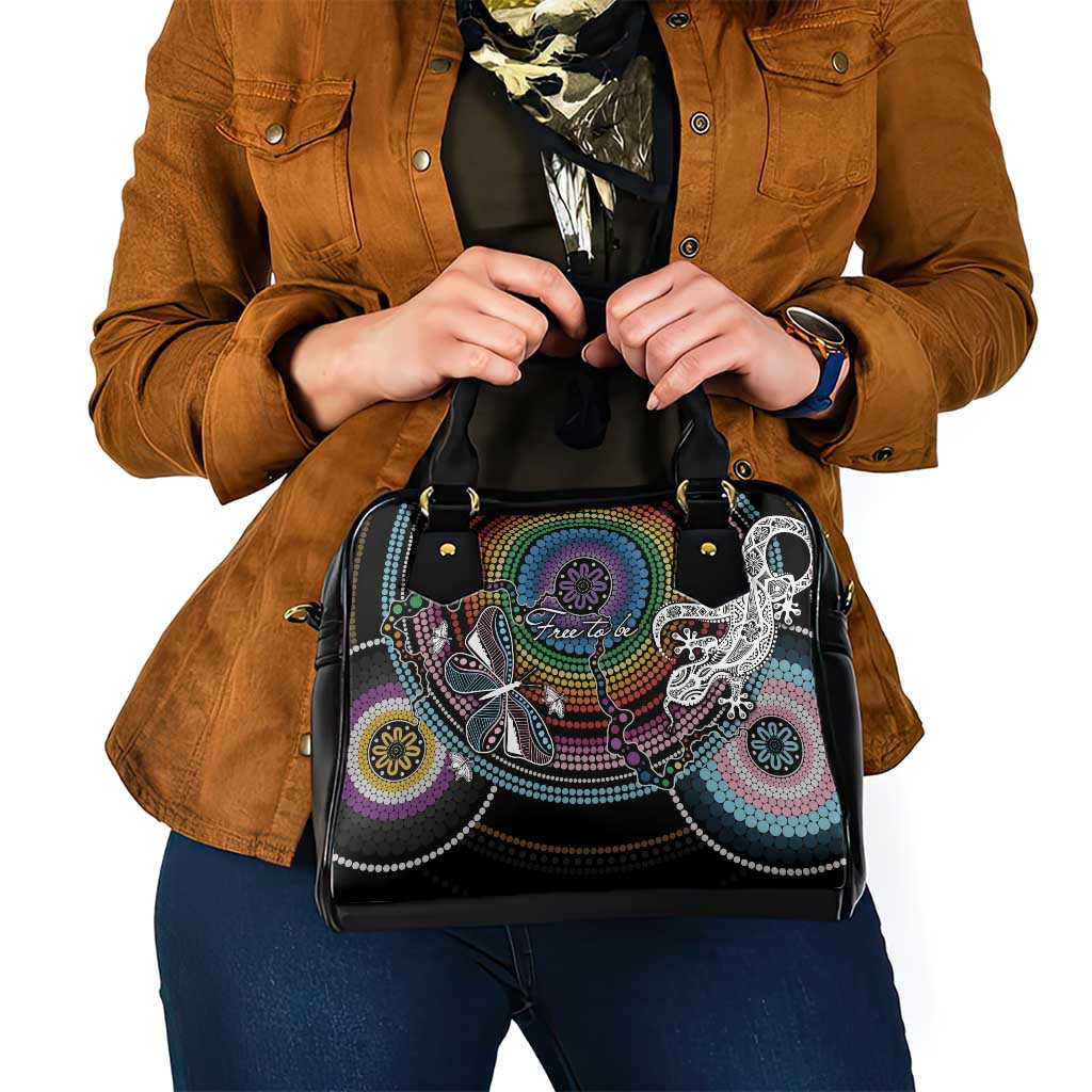 Sydney Pride Aboriginal Shoulder Handbag Free To Be