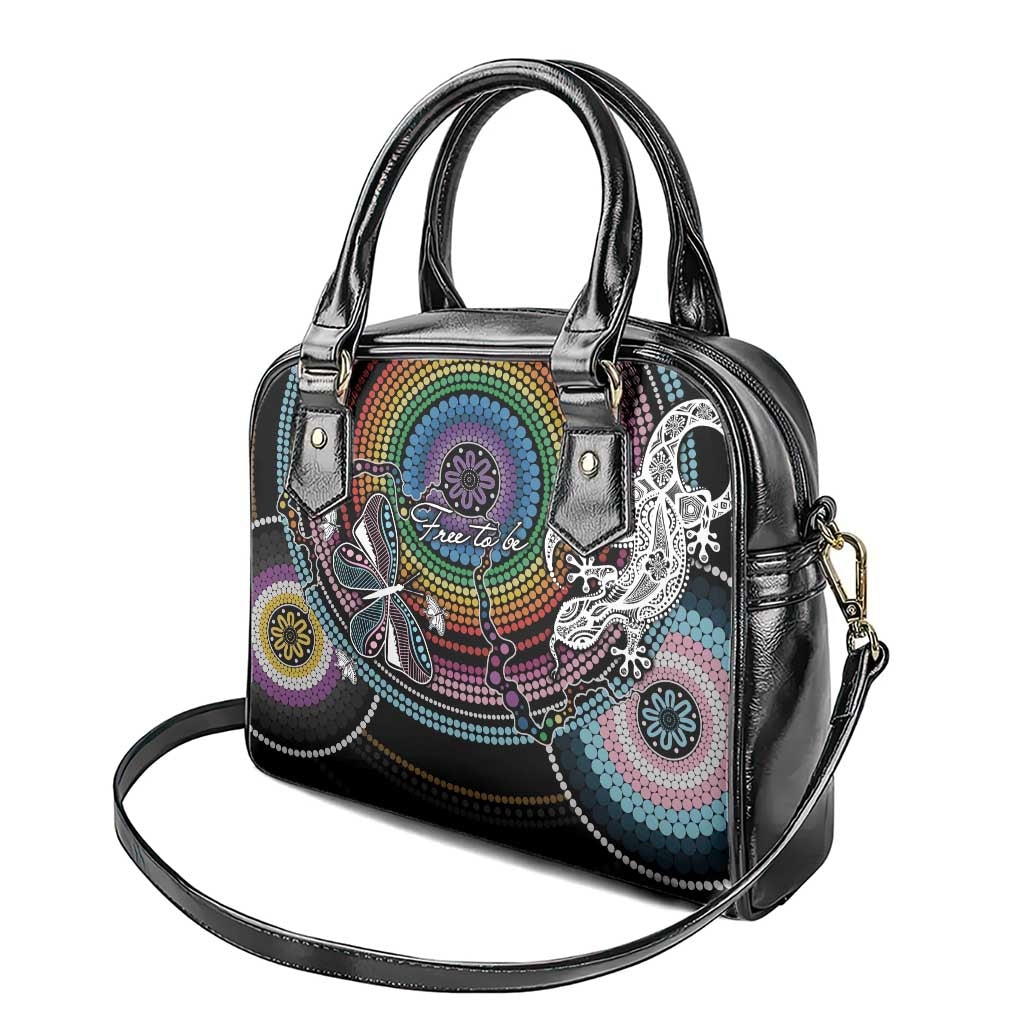 Sydney Pride Aboriginal Shoulder Handbag Free To Be