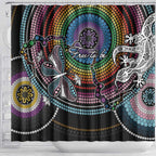 Sydney Pride Aboriginal Shower Curtain Free To Be