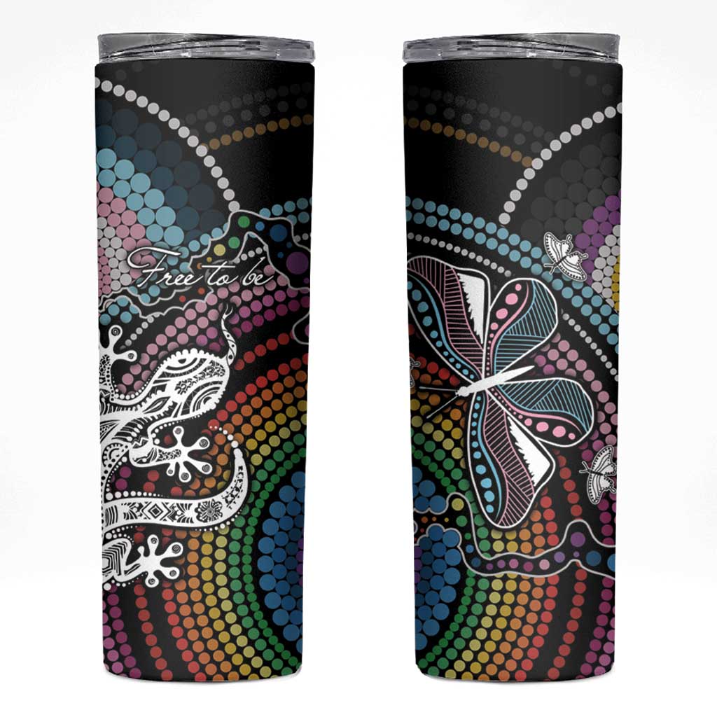 Sydney Pride Aboriginal Skinny Tumbler Free To Be