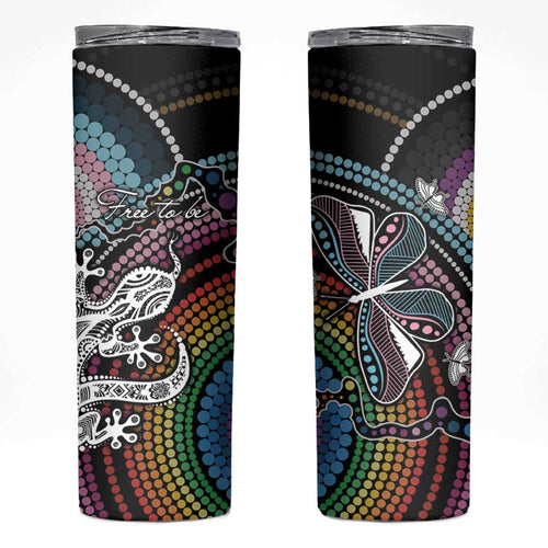 Sydney Pride Aboriginal Skinny Tumbler Free To Be