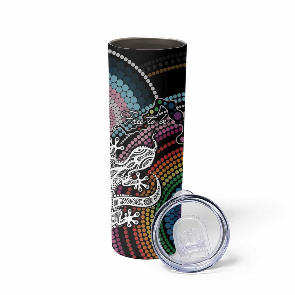 Sydney Pride Aboriginal Skinny Tumbler Free To Be