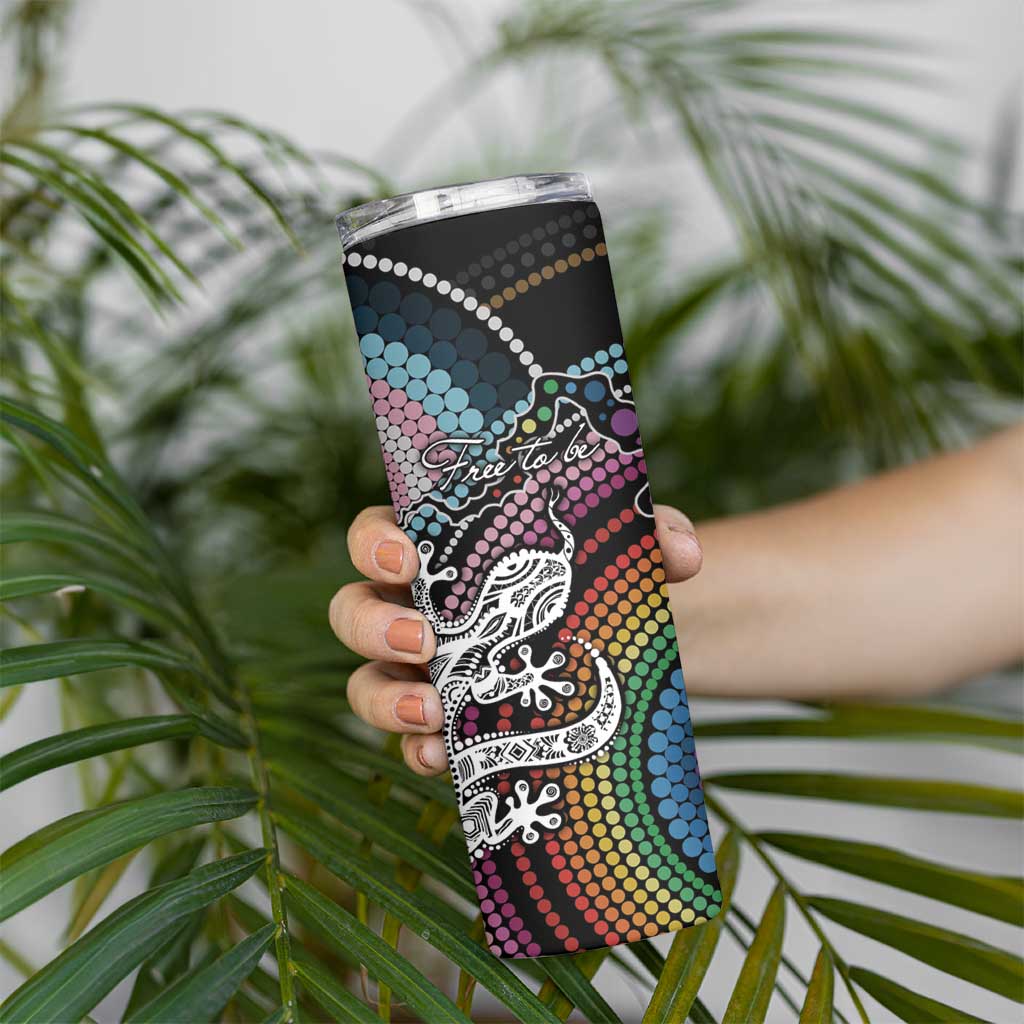 Sydney Pride Aboriginal Skinny Tumbler Free To Be