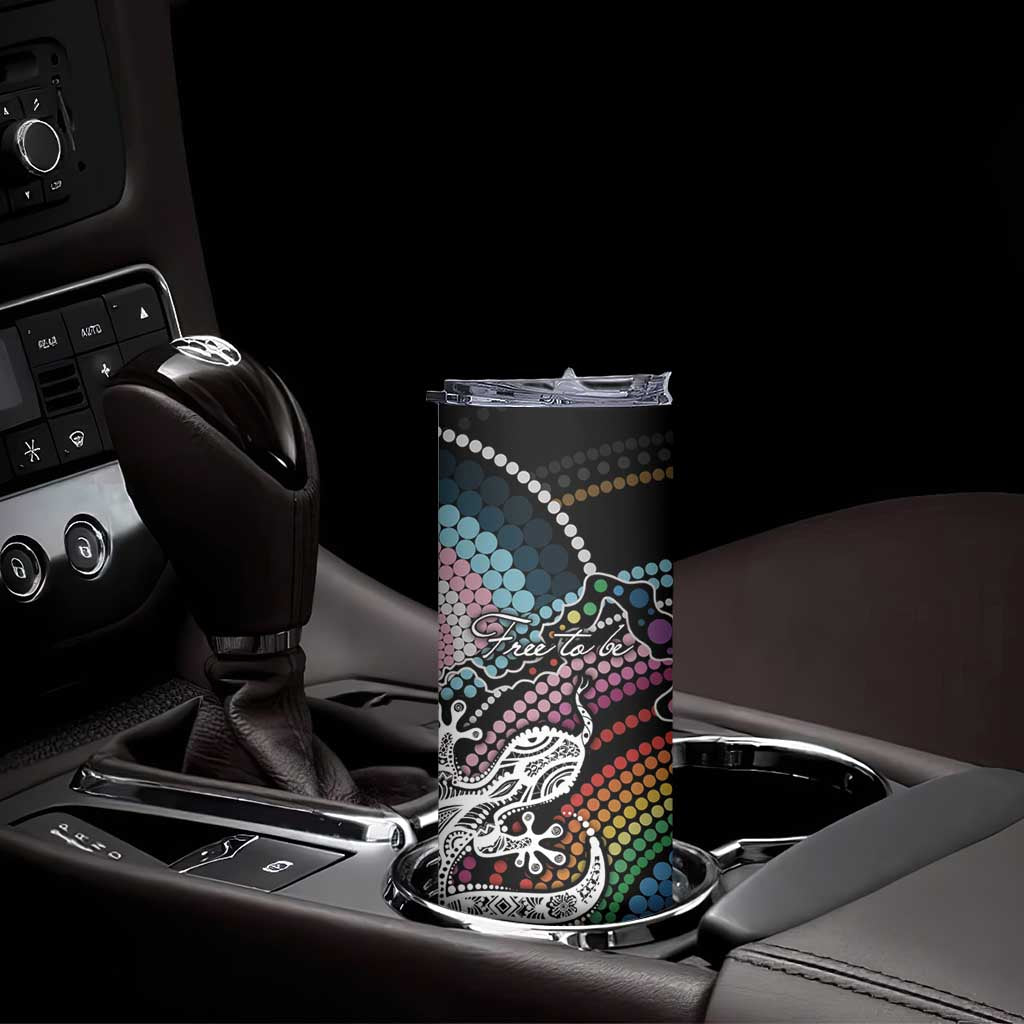 Sydney Pride Aboriginal Skinny Tumbler Free To Be