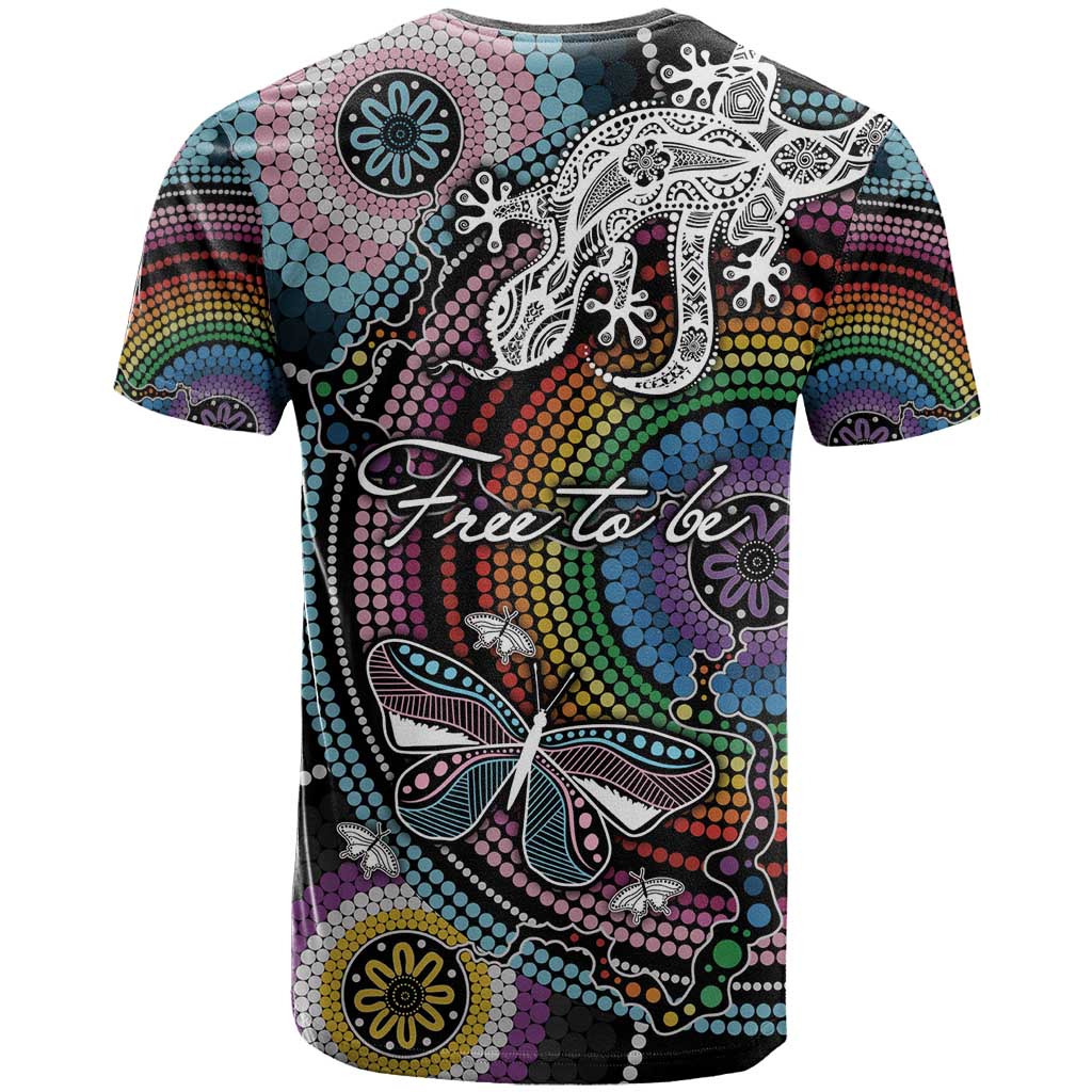 Sydney Pride Aboriginal T Shirt Free To Be