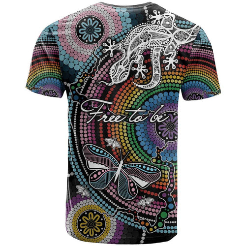 Sydney Pride Aboriginal T Shirt Free To Be