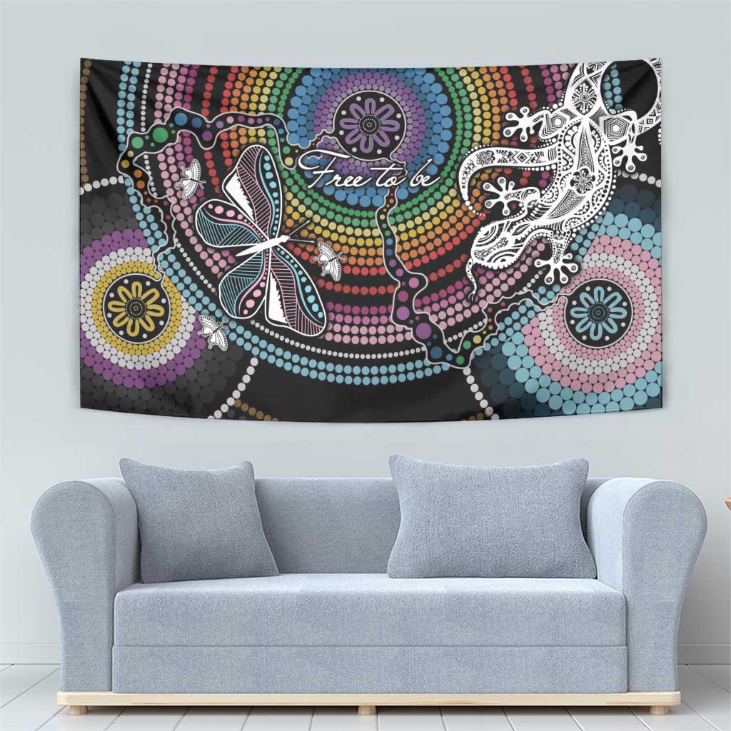 Sydney Pride Aboriginal Tapestry Free To Be