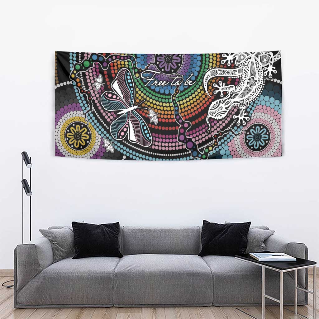 Sydney Pride Aboriginal Tapestry Free To Be
