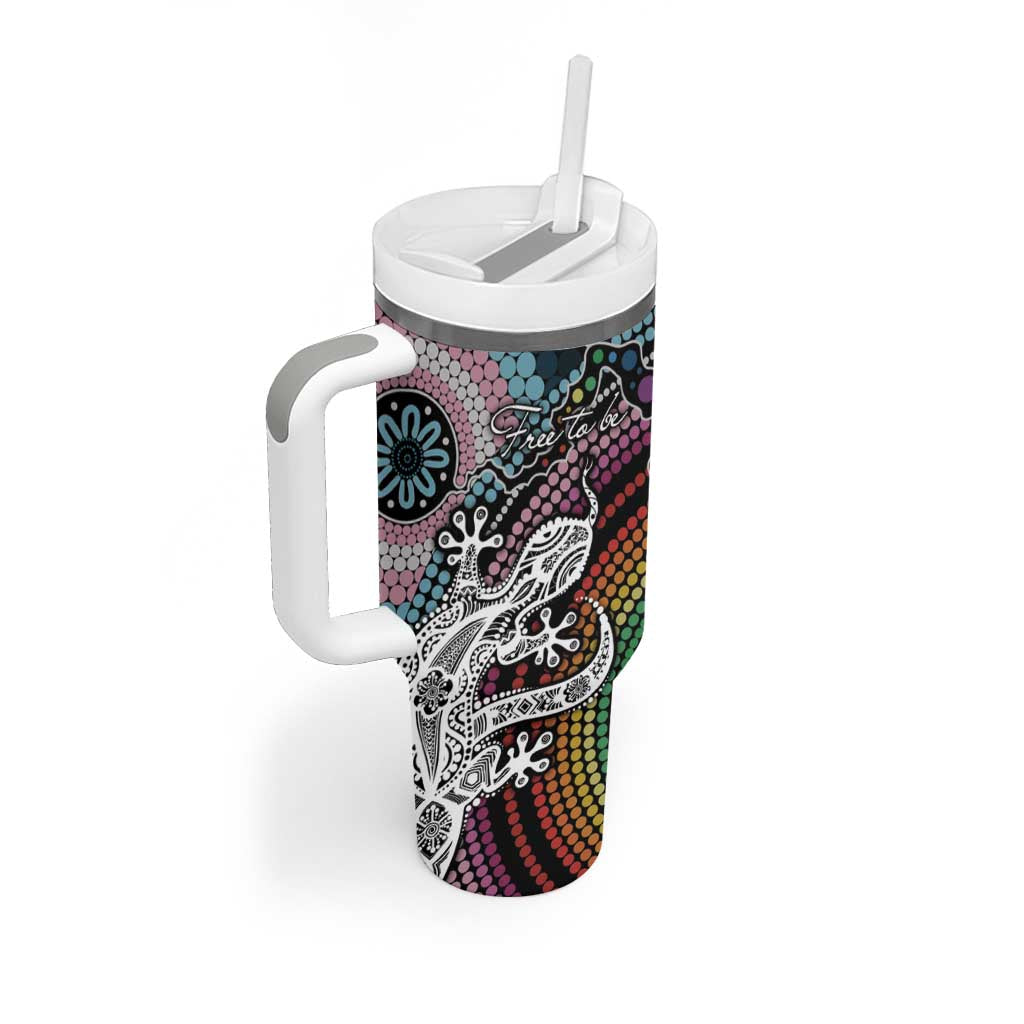 Sydney Pride Aboriginal Tumbler With Handle Free To Be