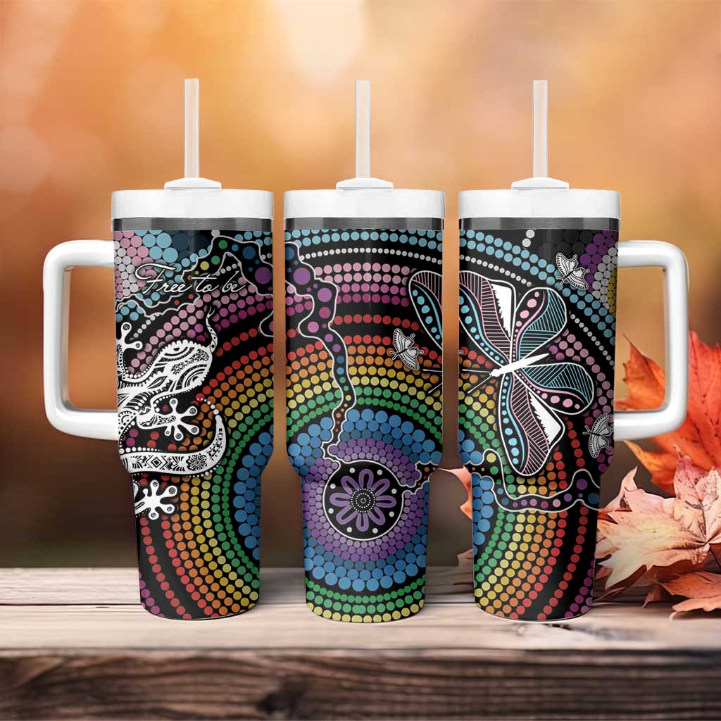 Sydney Pride Aboriginal Tumbler With Handle Free To Be
