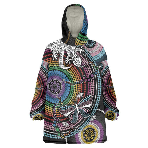 Sydney Pride Aboriginal Wearable Blanket Hoodie Free To Be