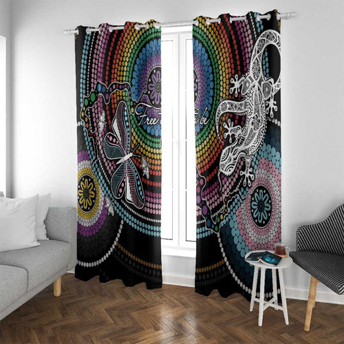 Sydney Pride Aboriginal Window Curtain Free To Be