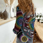 Sydney Pride Aboriginal Women Casual Shirt Free To Be