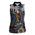 Sydney Pride Aboriginal Women Sleeveless Polo Shirt Free To Be