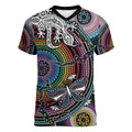 Sydney Pride Aboriginal Women V-Neck T-Shirt Free To Be