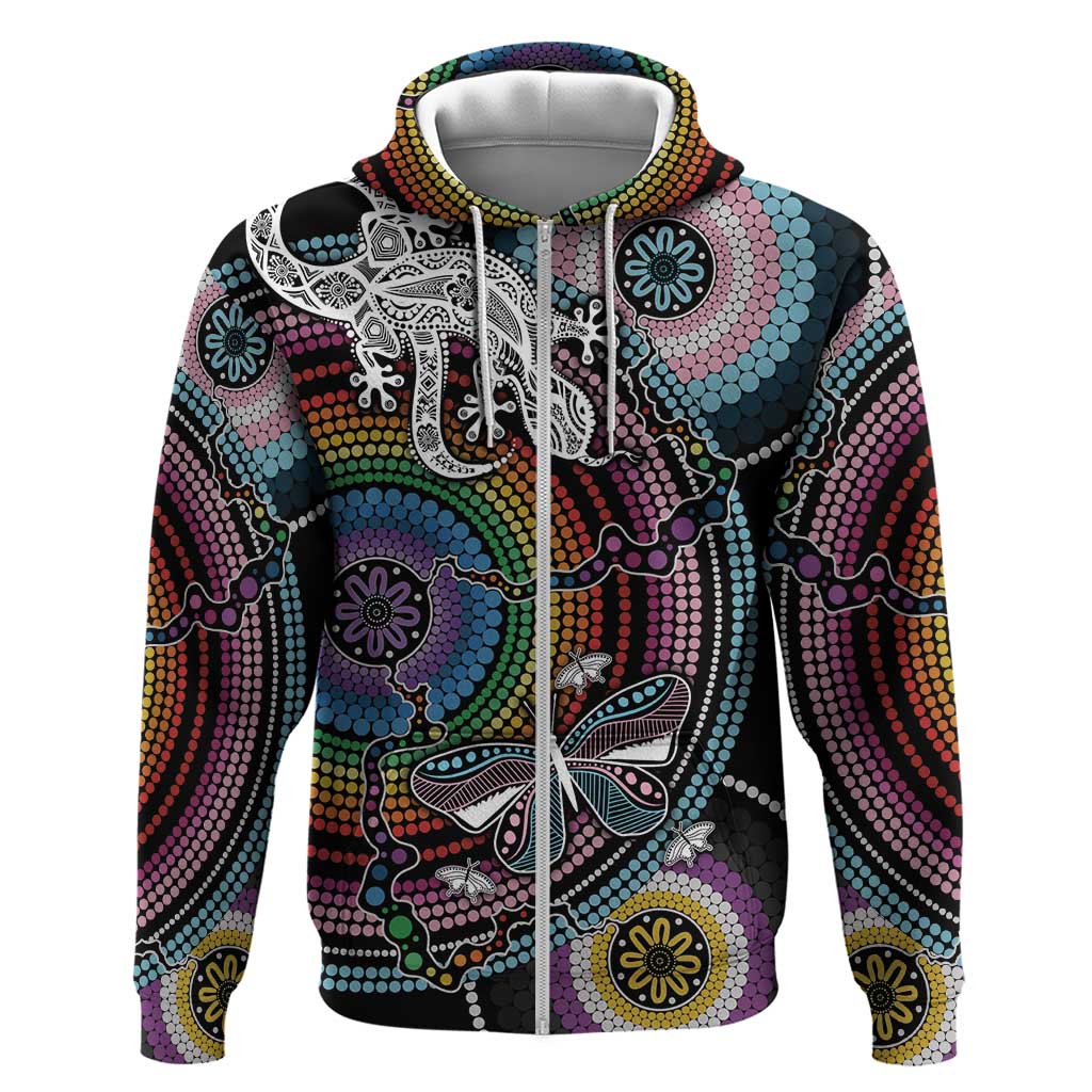 Sydney Pride Aboriginal Zip Hoodie Free To Be