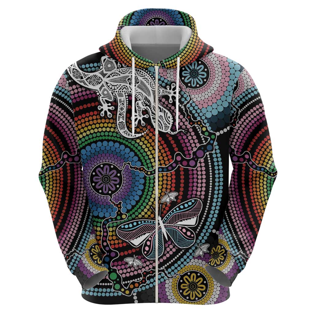 Sydney Pride Aboriginal Zip Hoodie Free To Be