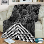 Aotearoa Taniko Pattern Blanket Poutama Mix Kowhai Flowers